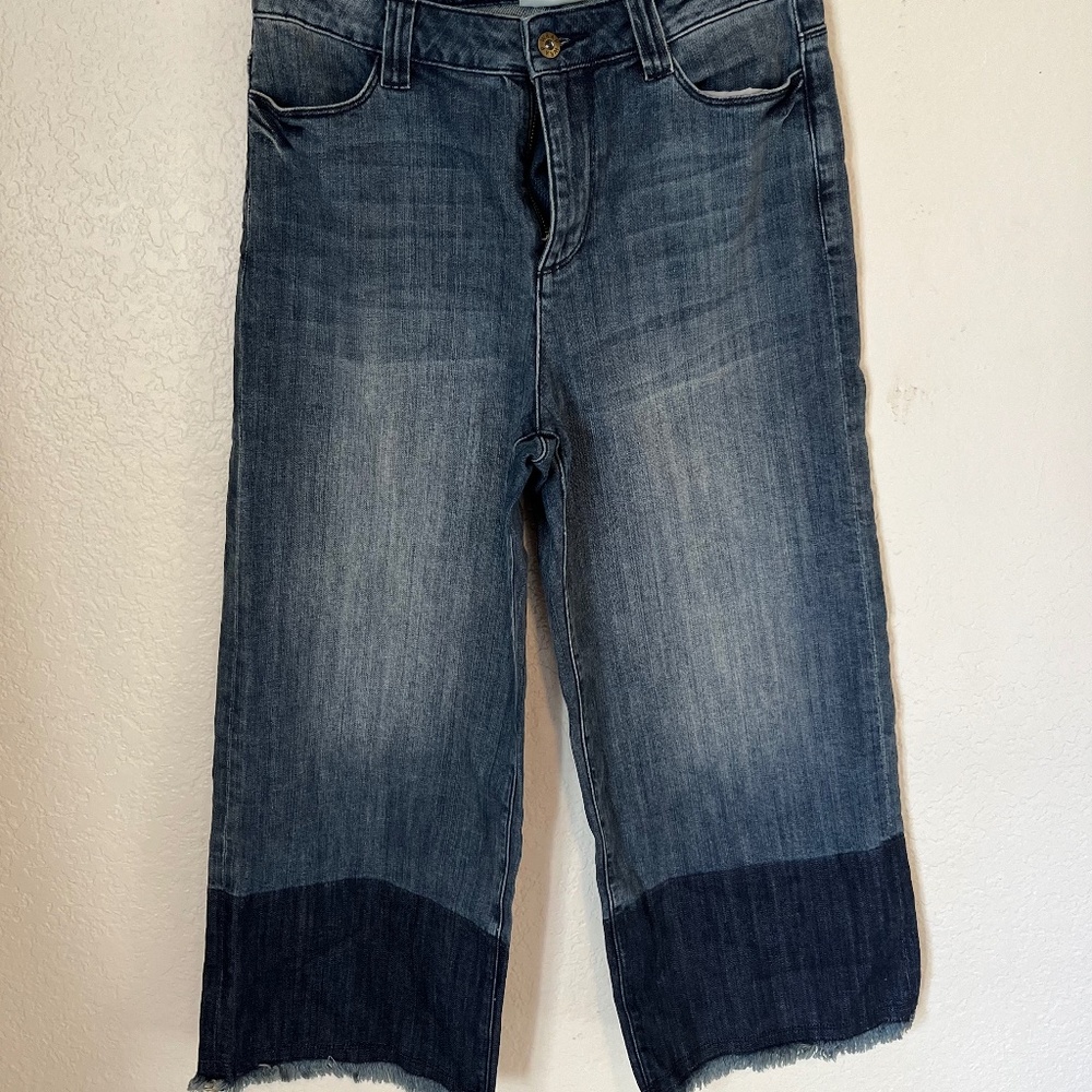 Wrap London Cropped wide leg chinos